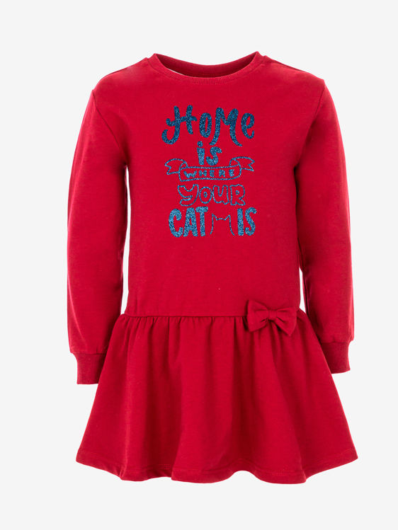 Picture of C0039- GIRLS  COTTON THERMAL FLEECE DRESS - (4-16YEARS)